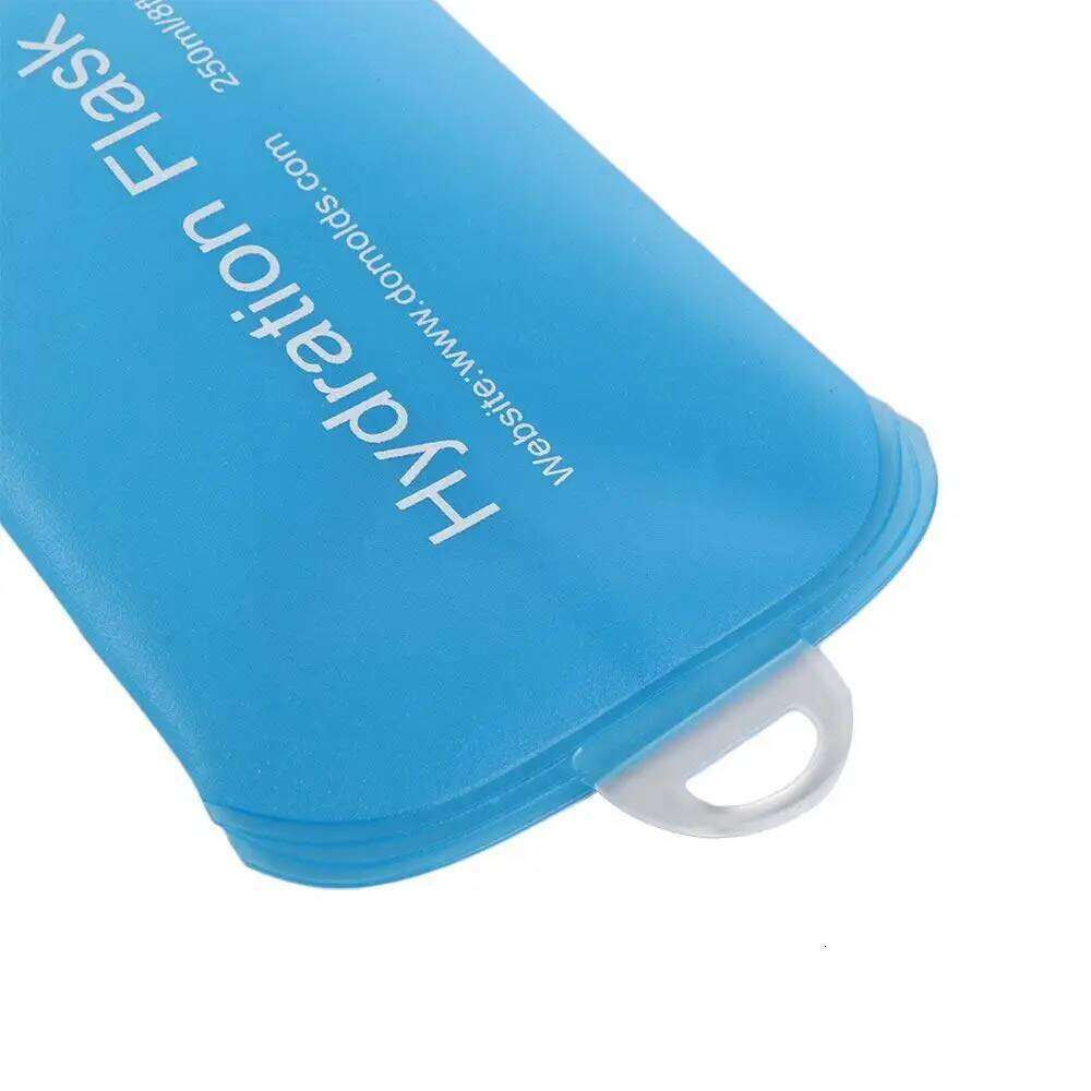 Climbing TPU Folding Soft Flask Blue Sport Bag Collapsible Water Bottle 500ML 250ML 150ML Z260202