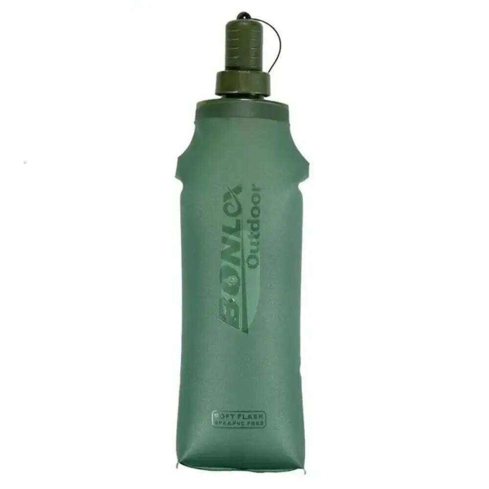 Outdoor 250/500ml Soft Flask Collapsible Wide Mouth Sport Bottle Bite Valve Lightweight Water Bag Hiking Bicycle Z260202