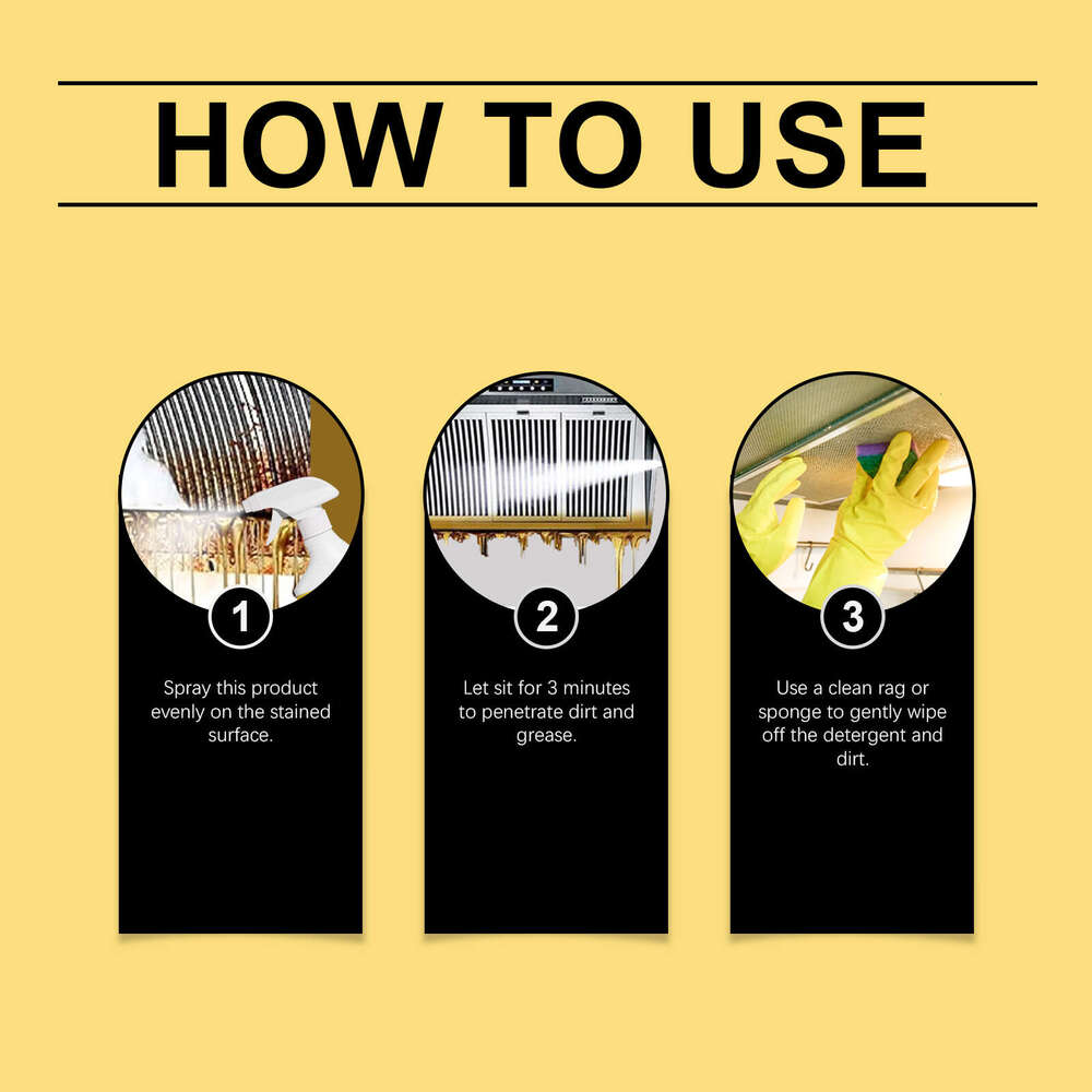 Jaysuing Grease Kitchen Stove Range Hood Shine Oil Stain Cleaner S260202