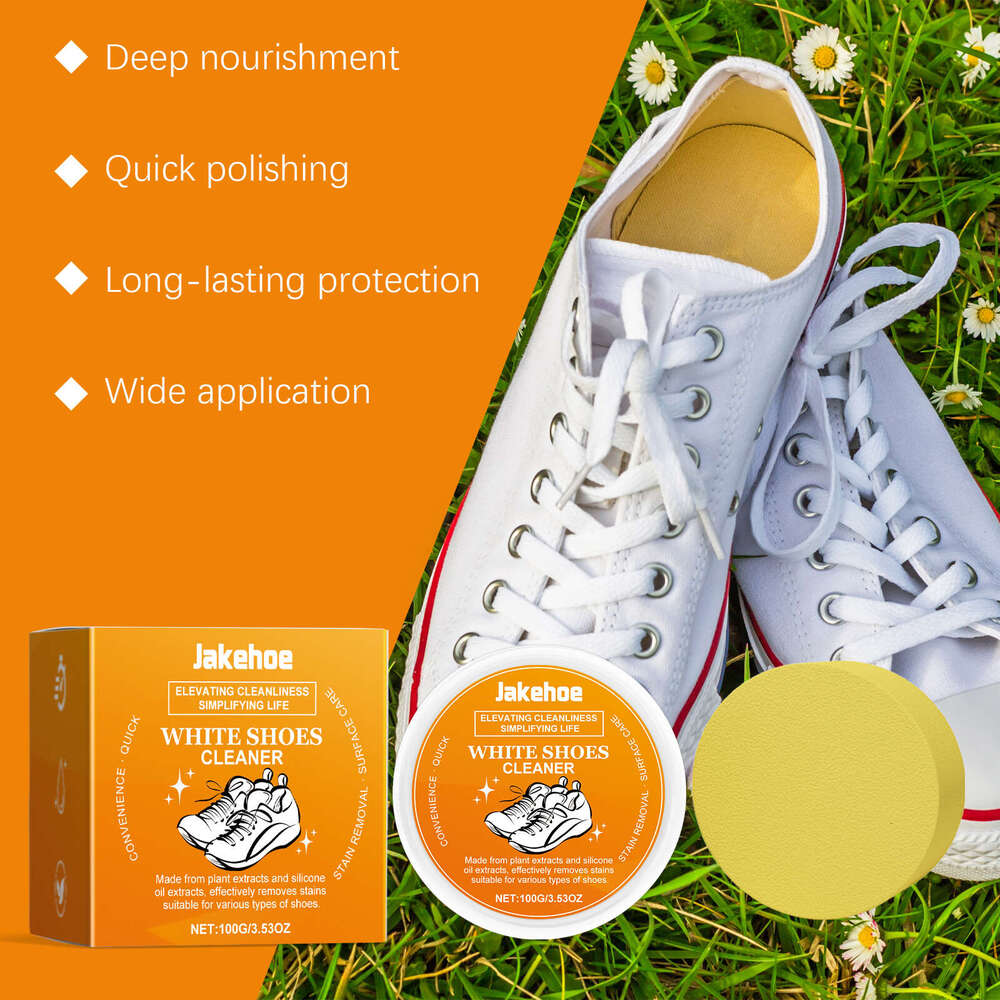 Jakehoe No-Wash for Sneakers Canvas White Shoes Multi-Purpose Cleaning Paste S260202