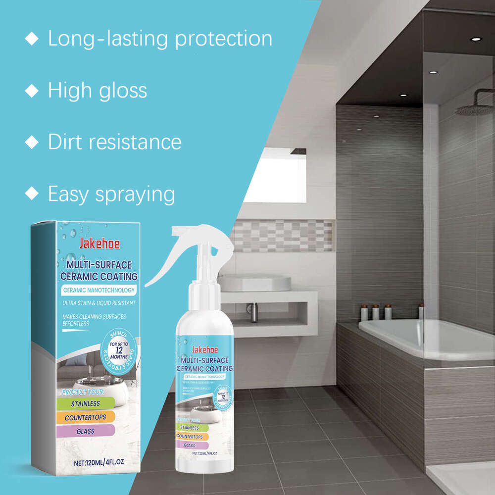 JAKEHOE Household Ceramic Coating Indoor Tile Cleaning Polishing Wax Removal Dirt Renovation Spray S260202