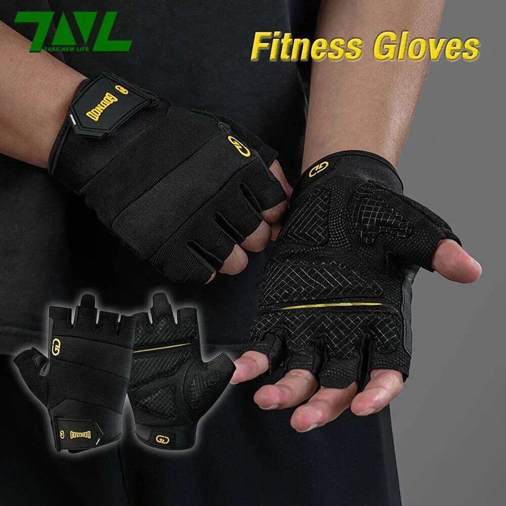 Professional Half Finger Gym Fitness Breathable Non-Slip Grip Shock Absorption for Men Women Outdoor Cycling Gloves XJ260202