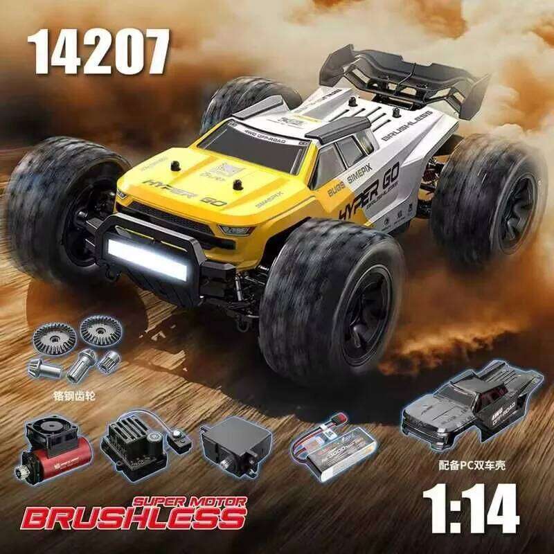MJX Hyper Go 14207 14208 1/14 4WD 75KM/H OR 65KM/H Brushless RC Racing Car Remote Control Cars Off-Road Truck Toys Y260131