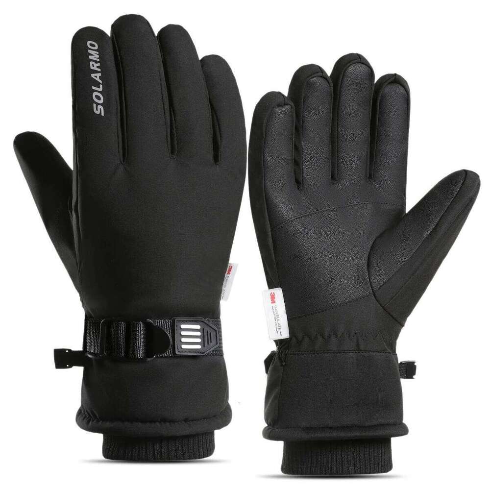 Winter Motorcycle Thermal Fleece Lined Cycling Men's Women's Cold-proof Ski Outdoor Non Slip Touch Gloves Warmth XJ260202