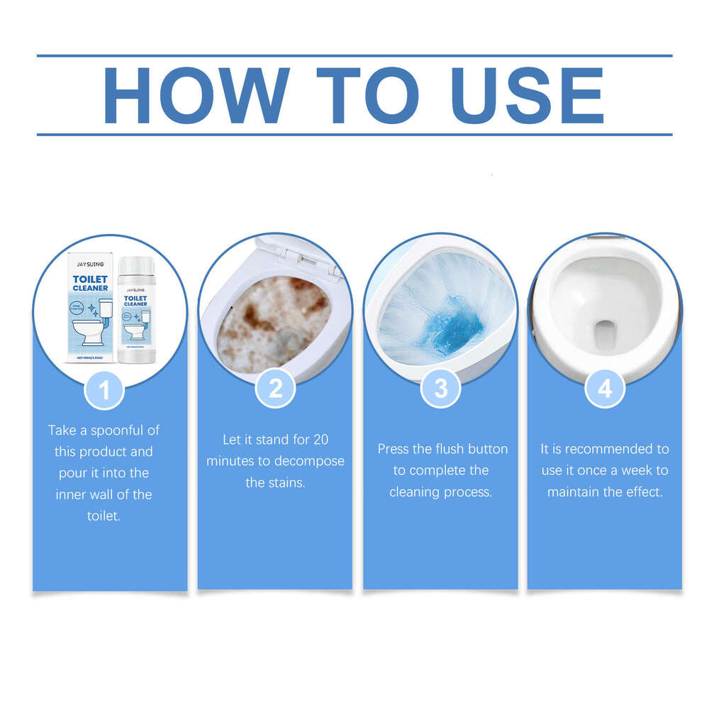 JAYSUING Toilet Fresh Fragrance Stain Removal Anti-Fouling Glaze Care Agent Hotel Household Bathroom Cleaner S260202