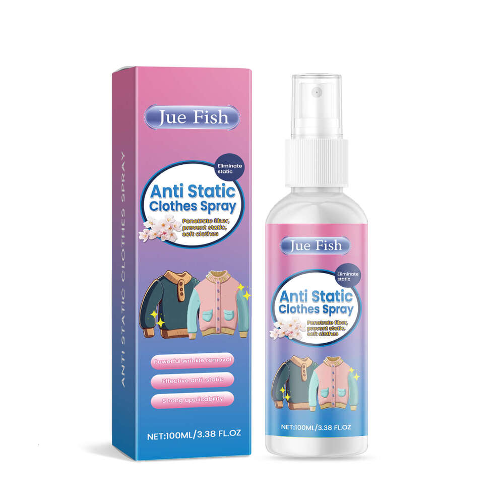 Jue-Fish Anti-Static Spray for Clothes Smooth Comfortable Reduces Wrinkles and Enhances Clothing Care S260202