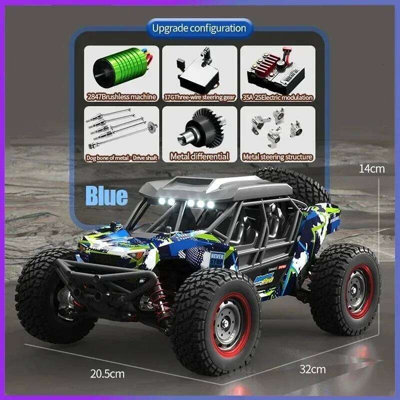 SCY 16106 PRO RC Car 70KM/H 1/16 4WD Off-Road Drift Brushless Electric High Speed Remote Control Vehicle Children Toy Crawler Y260131