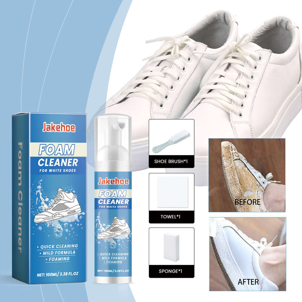 Jakehoe Shoe Cleaner Kit Foam Stain Removal Multi-functional Cleaning Sneakers Household Supplies S260202