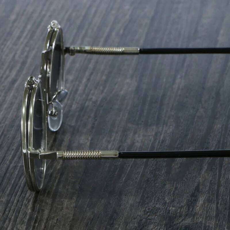 Vintage Steampunk Round Sunglasses Women Luxury Alloy Punk Men Fashion Metal Retro Clamshell Sun Glasses UV400 H260202