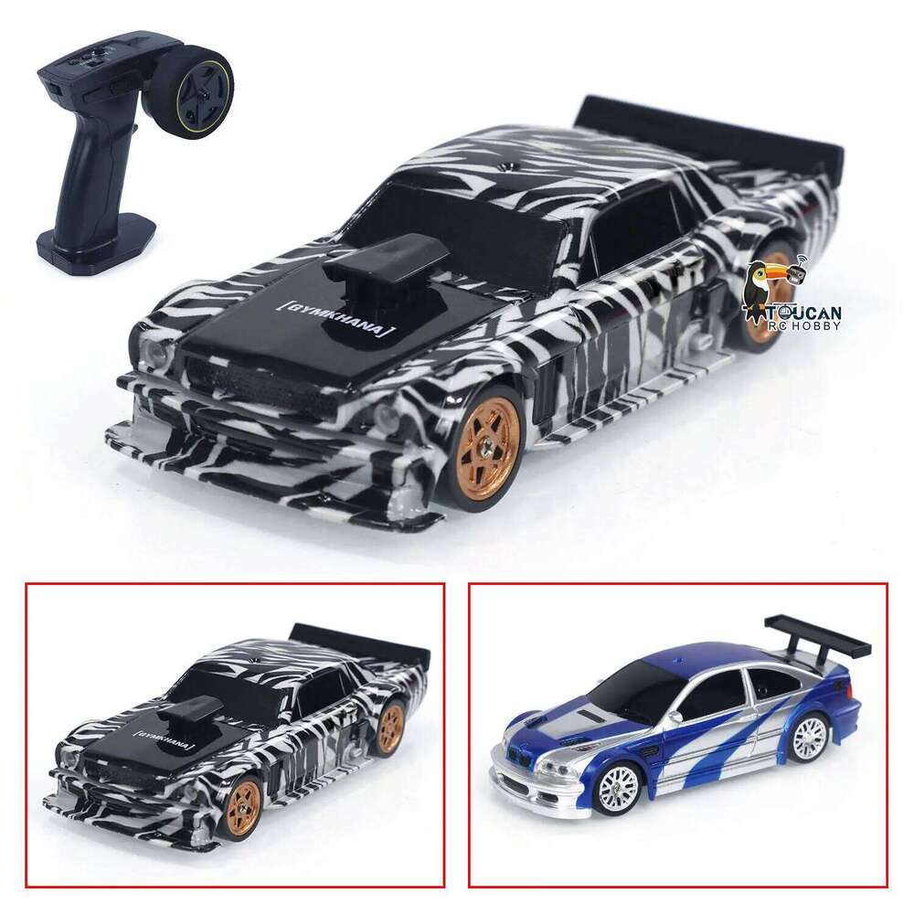 RTR RC Dift Race Car 1/43 Scale 4WD Gyro Four-wheel Drive Radio Control High Speed Model 2.4G Racing Drifting Cars Gifts Toys Y260131