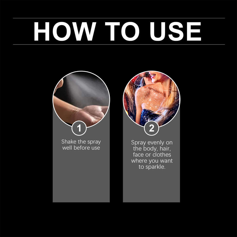 ing Spray Hair and Body, Collarbone Spray, Glitter Powder for Festive Celebrations S260202