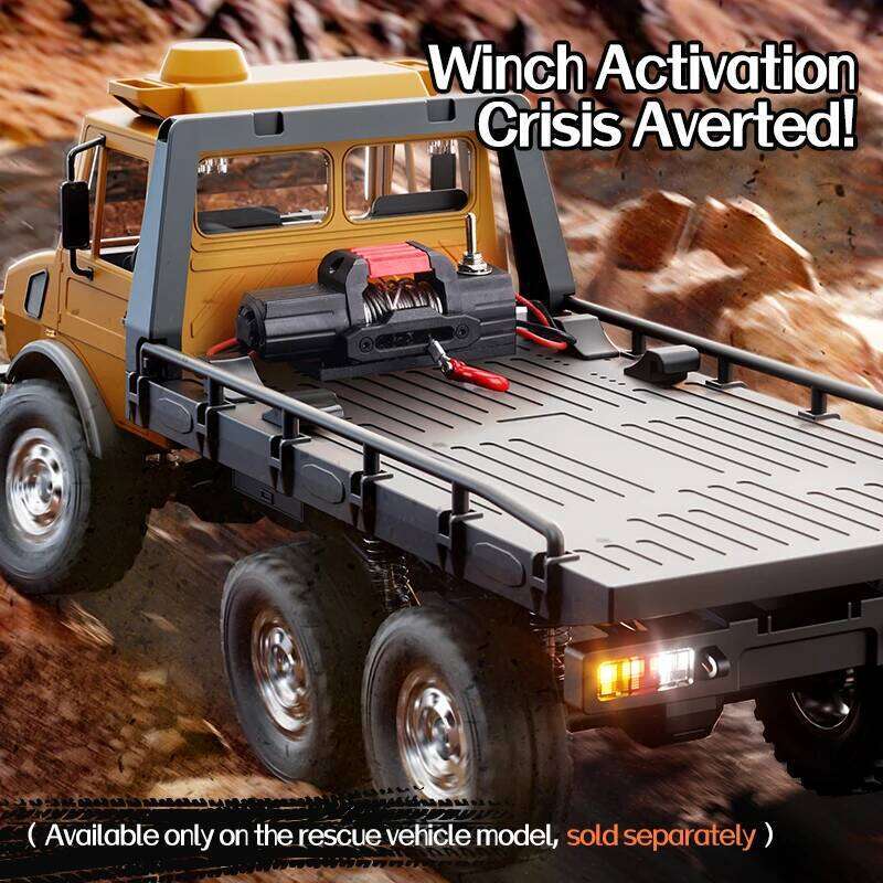 C8823 6WD RC Car 1/18 Off-road Remote Control Vehicle 2.4G High Speed Climbing Transport Rescue Crawler Model Toys for Children Y260131
