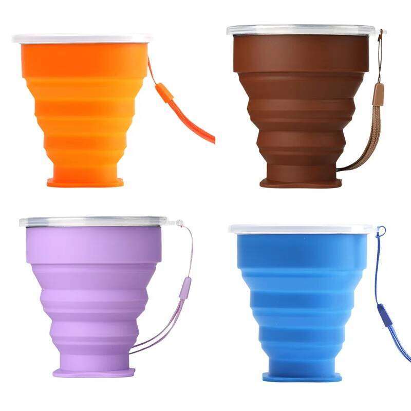 HFIL-Folding Water Travel Telescopic Portable Outdoor Coffee Hand Gargle Folding Cup Z260202
