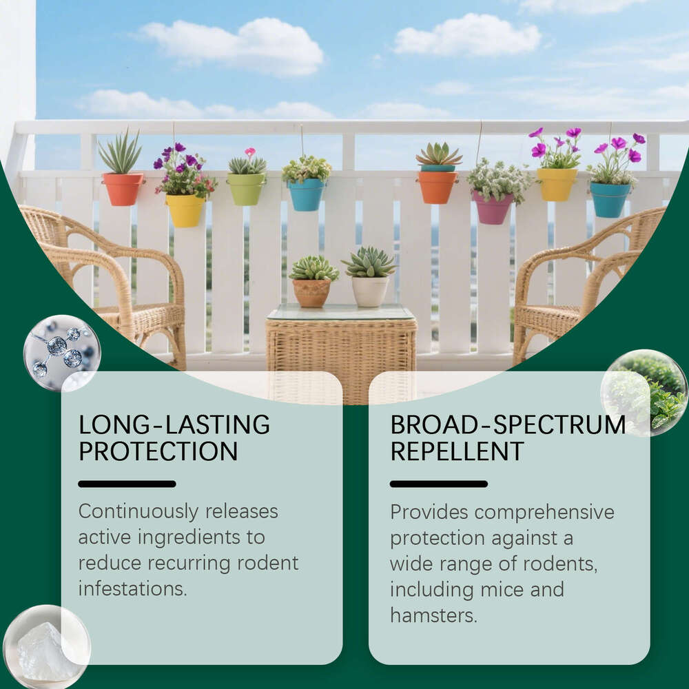 MOONSPRY Animal Daily Anti-Rat Warehouse Home Protection Anti-Gnawing Rat Repellent Portable Bait Pills S260202