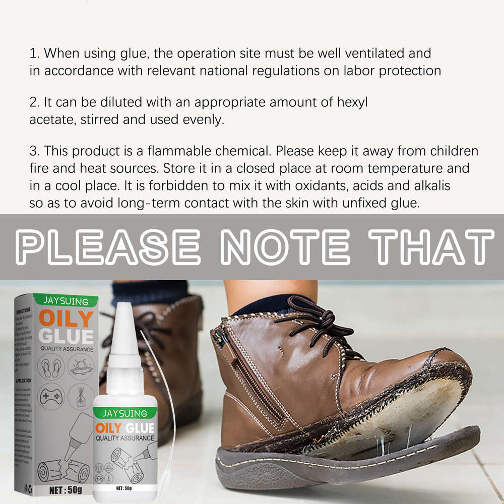 Shoe Repair Plastic Metal Welding Transparent Waterproof Oil-Based Original Glue S260202
