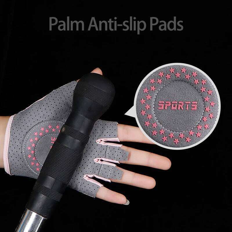 Fitness Female Yoga Sports Spinning Apparatus Lady Training Anti-Slip Breathable Thin Half Finger Barbell Cycling Gloves XJ260202
