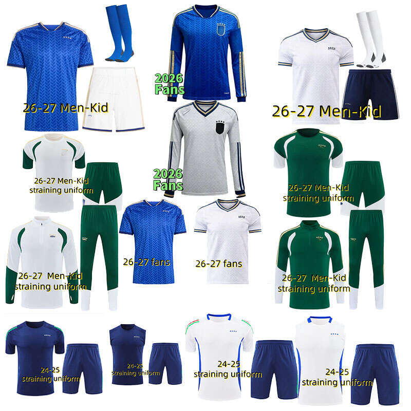 2026-2026 Italy National Team Retji Queretaro Zanillo Ramepadori Barreira Fratesi Soccer shirt Children's shirts 24-27 Training clothes for adults and kids
