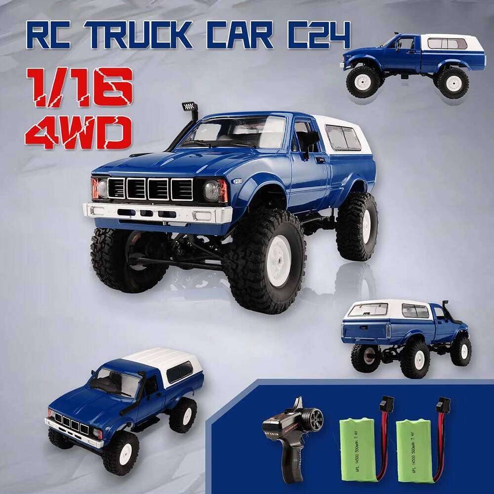 WPL C24 Remote Control RC 2.4G 4WD 4x4 Off-Road Rock Crawler Buggy Semi Truck RTR Racing Vehicles Car Gifts Toys Y260131