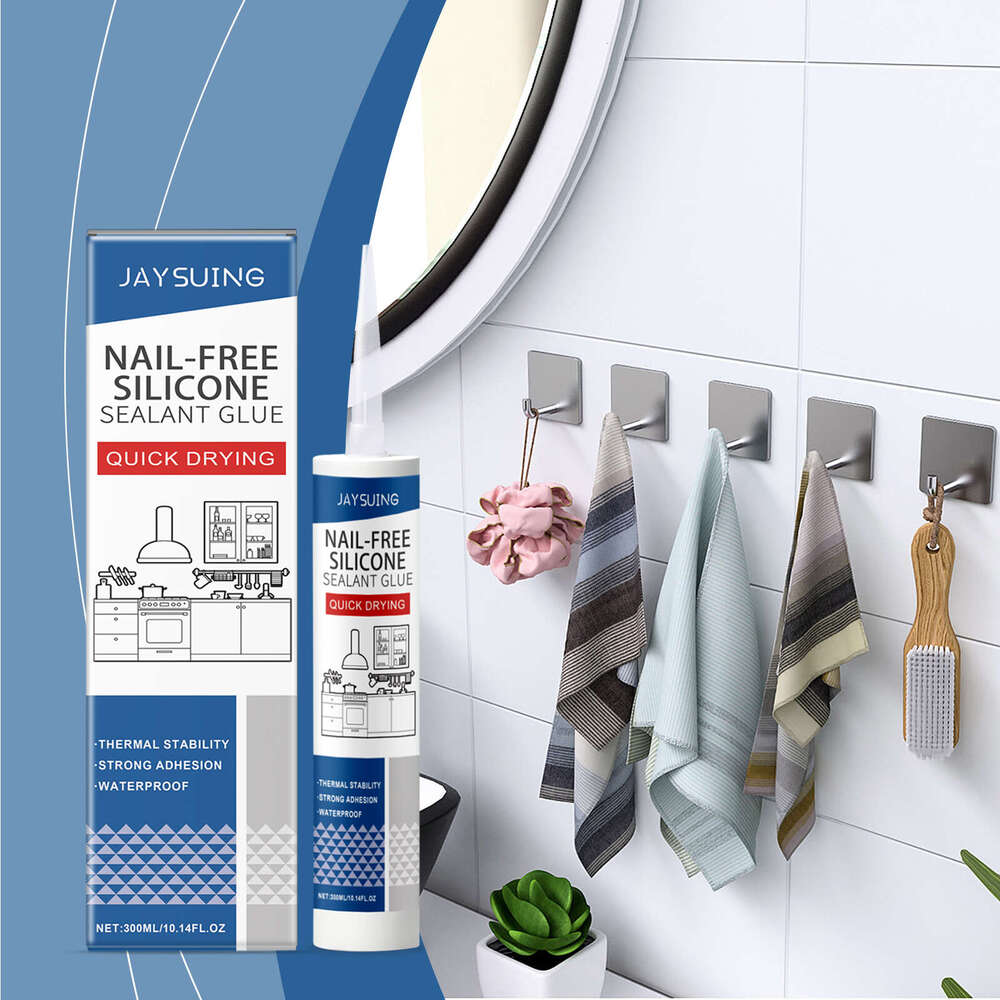 Silicone Sealant for Home Use on Wood, Metal, Ceramic, Plastic, Household Sealing Nail-Free Glue S260202