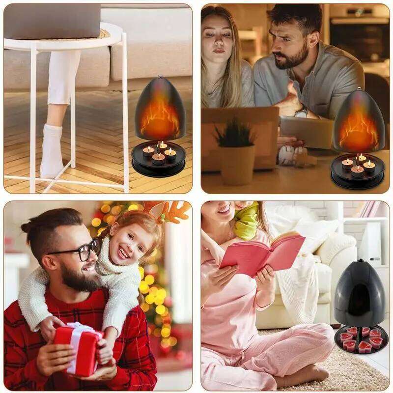Heater Metal Tea Light Stove Large Space Candle Oven And Heating Holder Hand Warmer For Offices Y260131