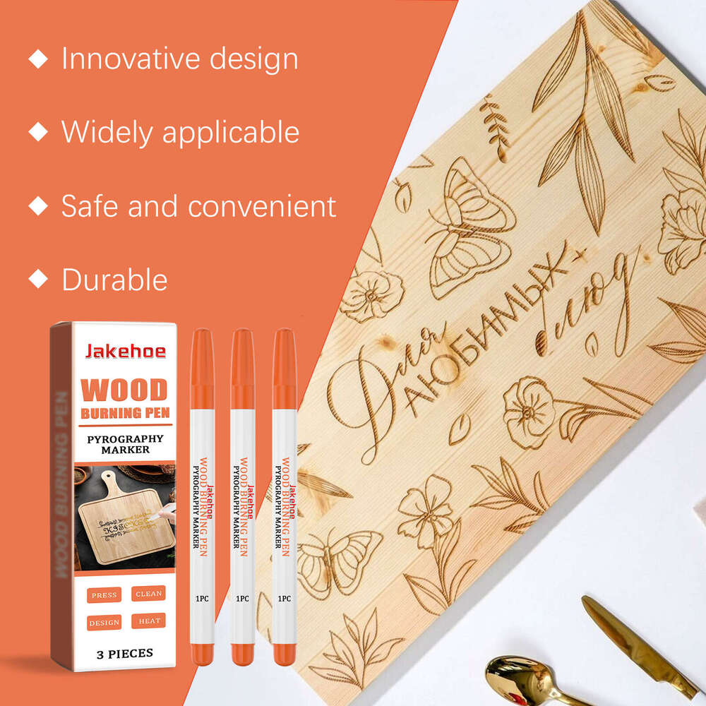 Wood Effect Burn Art Marker Pyrography Burning Pen S260202