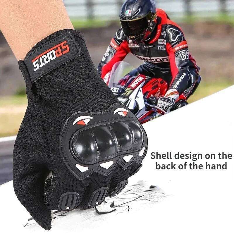 Outdoor Sport Motorcycle Tactical Anti Slip And Wear-resistant Knuckles Protective Race Car Riding Cycling Gloves XJ260202