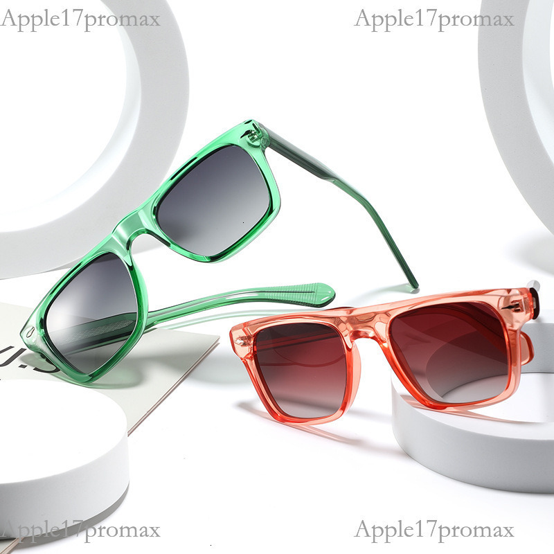 Luxurious Brand Designer Fashion Men's Sunglasses TR Rectangular Frame Acrylic Temple High Quality Multi-functional Uv-protective Sunglasses Wholesale.