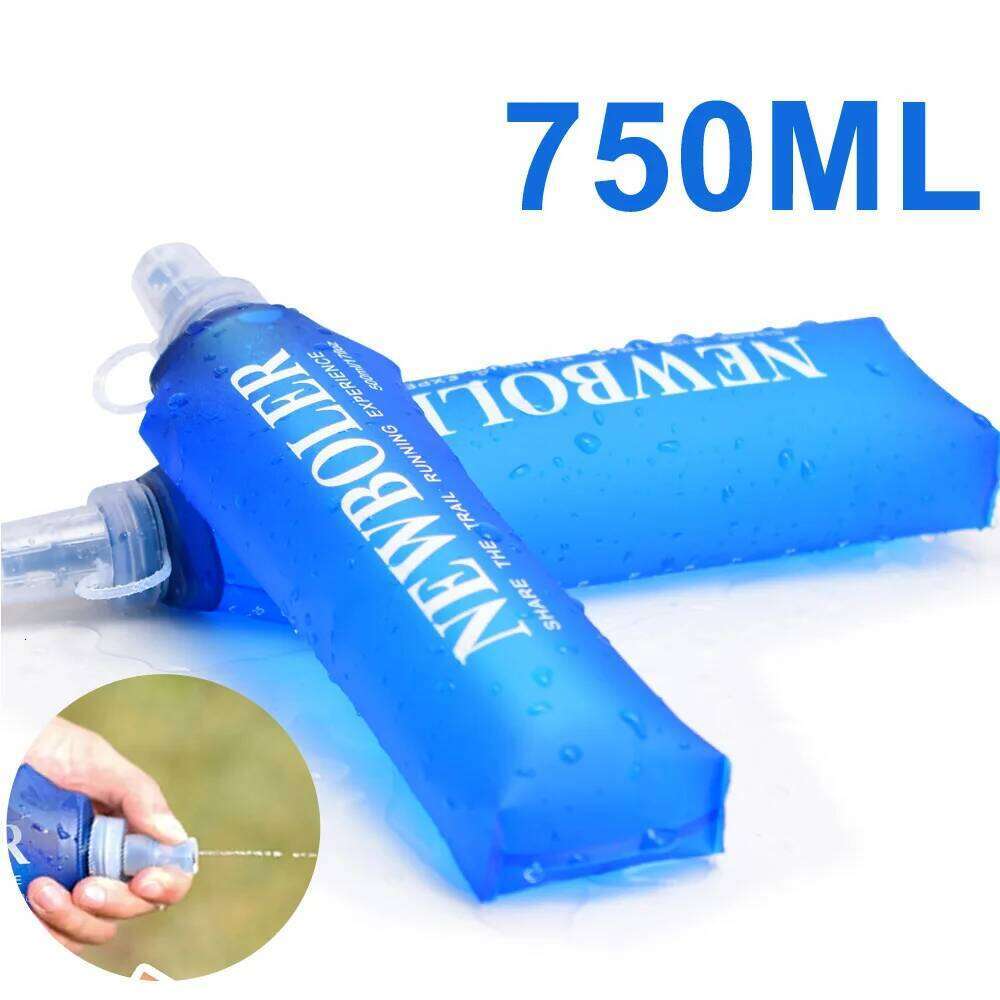 750ml TPU Outdoor Sport Folding Soft Flask Drink Bottle for Running Camping Hiking Bicycle Fitness Water Bag Z260202