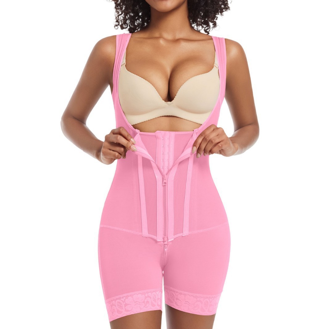 Faja Open Chest Sleeveless Jumpsuit High Compression Shapewear Girdle Breasted Buttocks Lifting Slimming Underwear Body Shaper 251118