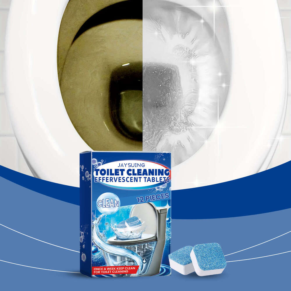 Jaysuing Tablets Fresh Scent Supplies Bathroom Cleaning Toilet Descaling Deodorizing S260202