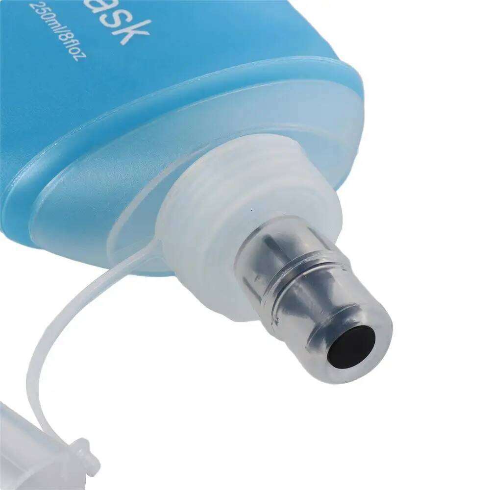 Climbing TPU Folding Soft Flask Blue Sport Bag Collapsible Water Bottle 500ML 250ML 150ML Z260202