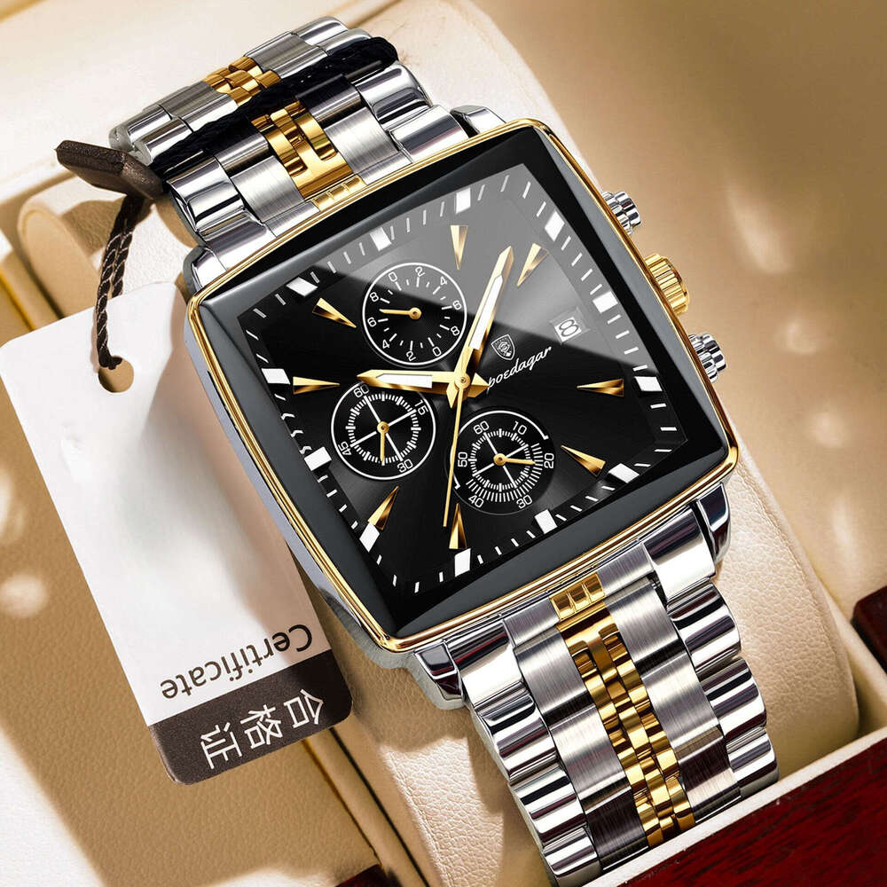Trendy multifunctional new men's watch timing waterproof quartz watch explosive watch - view 5