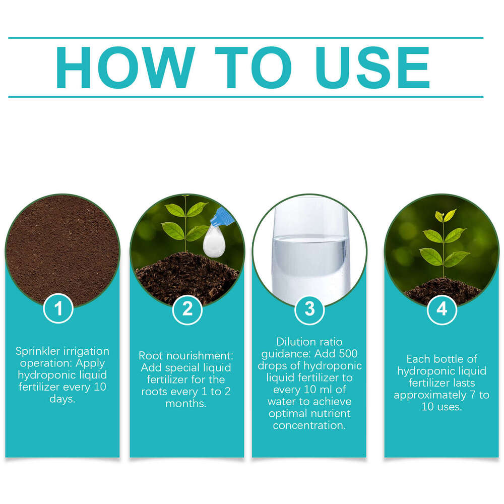 MoonSpry Hydroponic Liquid Lawn Green Leaf Growth Nutrient Plant Concentrated Fertilizer S260202