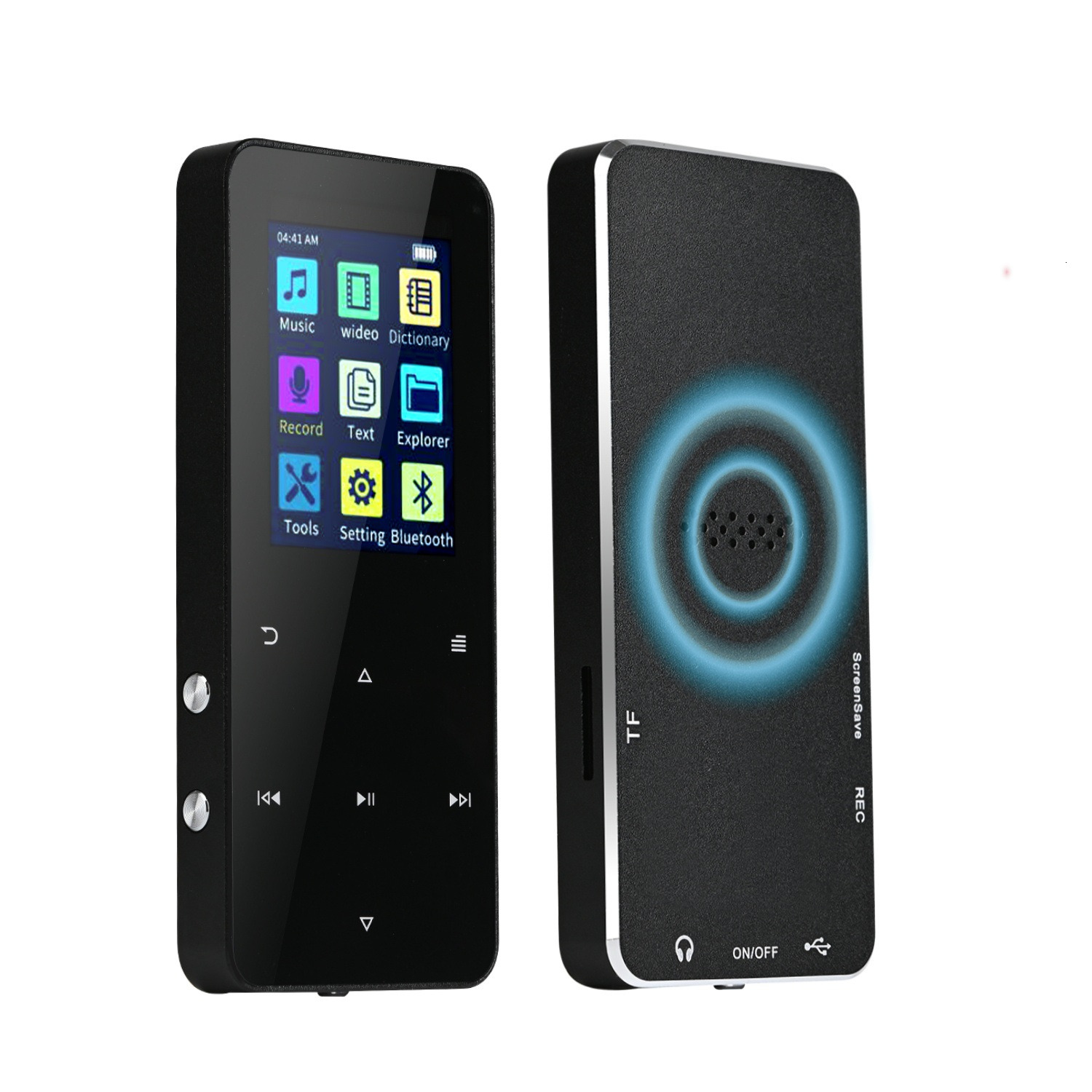 Metal MP3 Walkman Student Edition Touch Bluetooth Lossless Music Player MP4 with Card Insertion