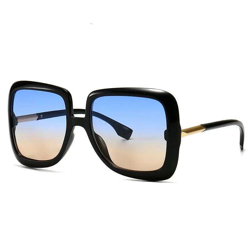 Retro Oversized Sunglasses Women 2023 Brand Design Vintage Square Fashion Big Large Grain Frame Sun Glasses shades Female S273 H260202