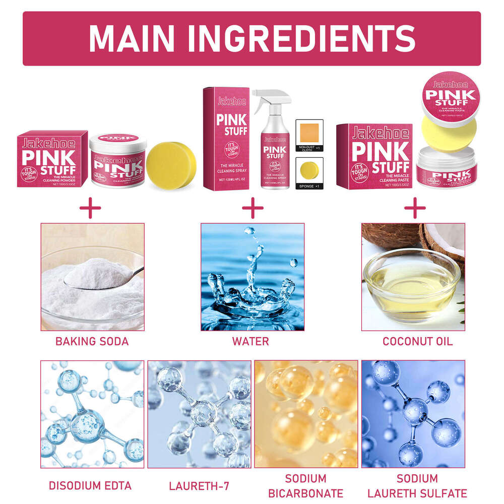 Multi-Functional Paste Kitchen Grease Cleaner Powerful Multi-Effect Cleaning Oil Stains S260202