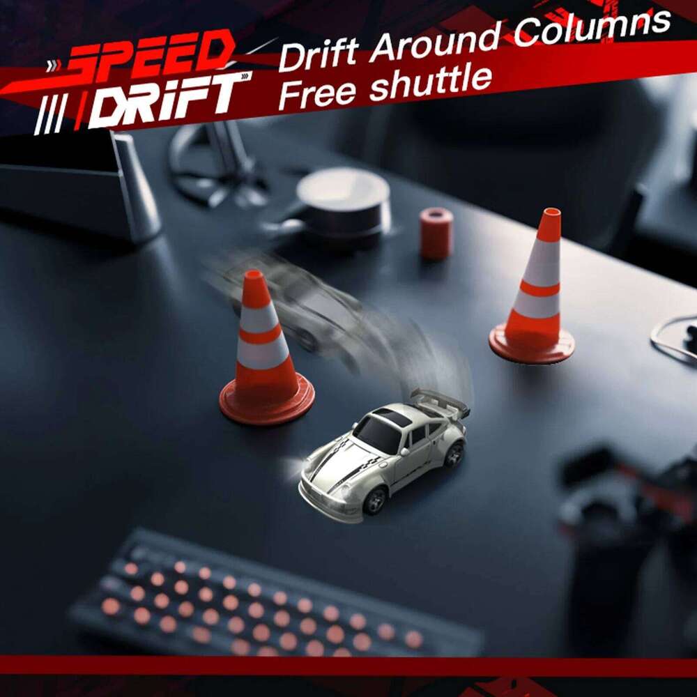 2.4GHz 4WD Remote Control Drift Car - Mini Model with LED Lights & Full Proportional Control, Racing Sport Toy for Kids Y260131