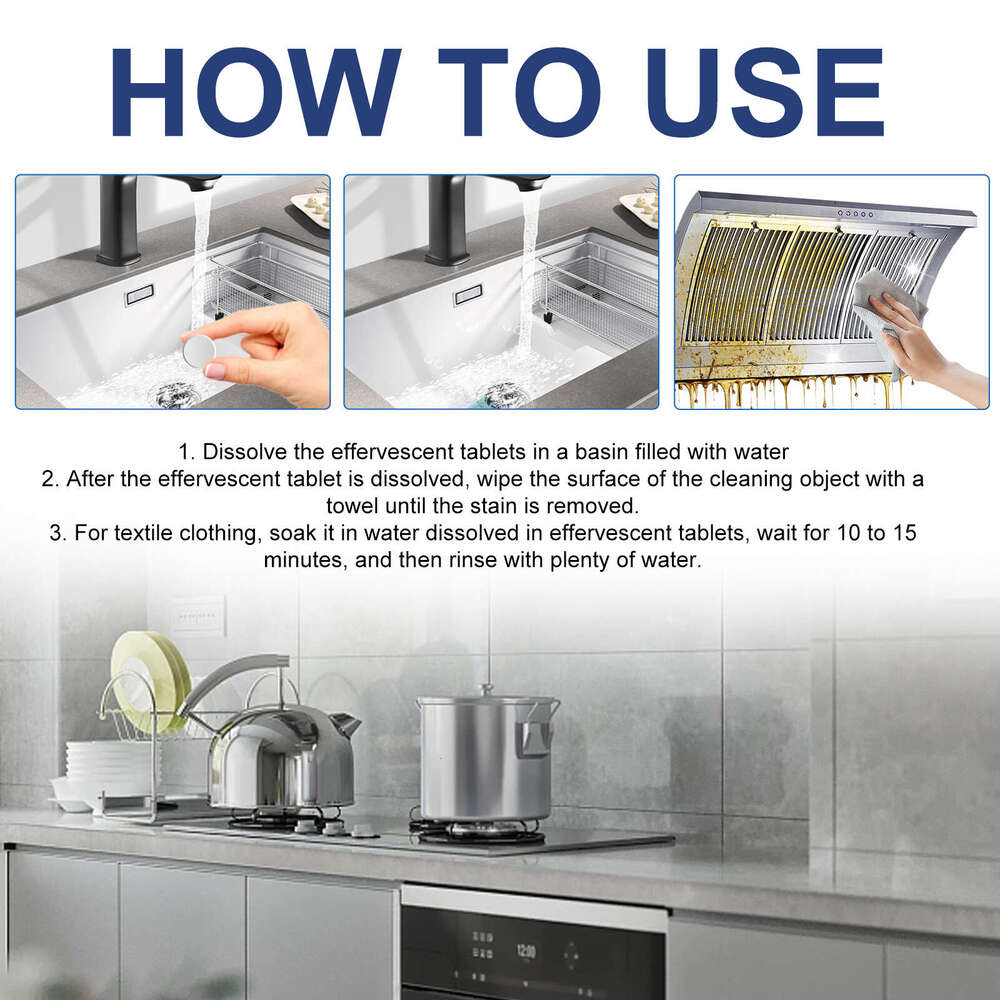 Jakehoe Bathroom Kitchen Multi-Purpose Stain Stainless Steel Rust Remover Cleaner S260202