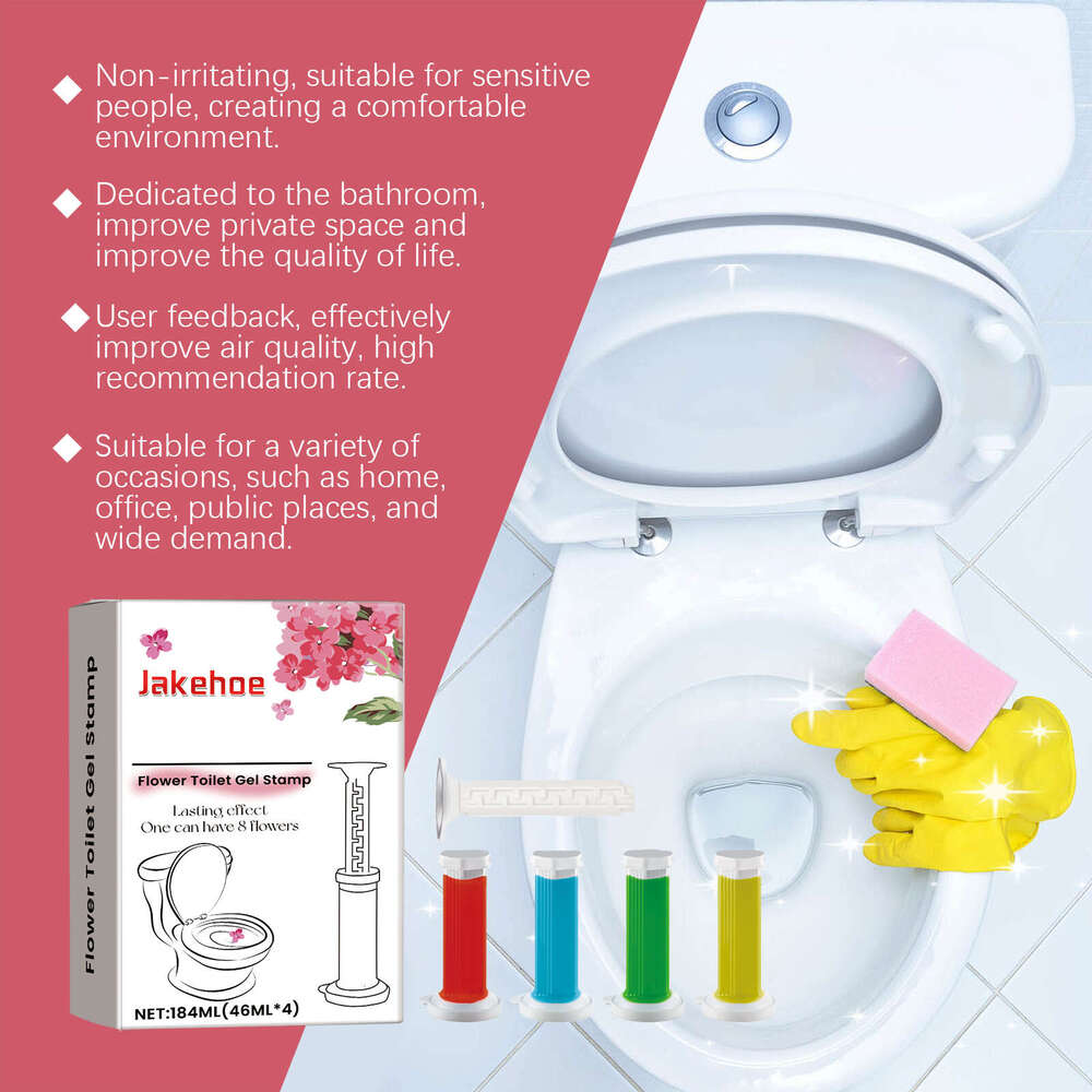 Gel Deodorant Flower Household Descaling Deodorizing Fragrance Removing Odor Toilet Cleaner S260202