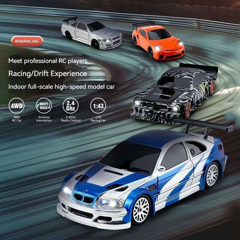 Jiabaile Wireless 1: 43 Mini 4wd Drift Control Car Full Scale Professional Rc Racing High Speed Remote Vehicle Y260131