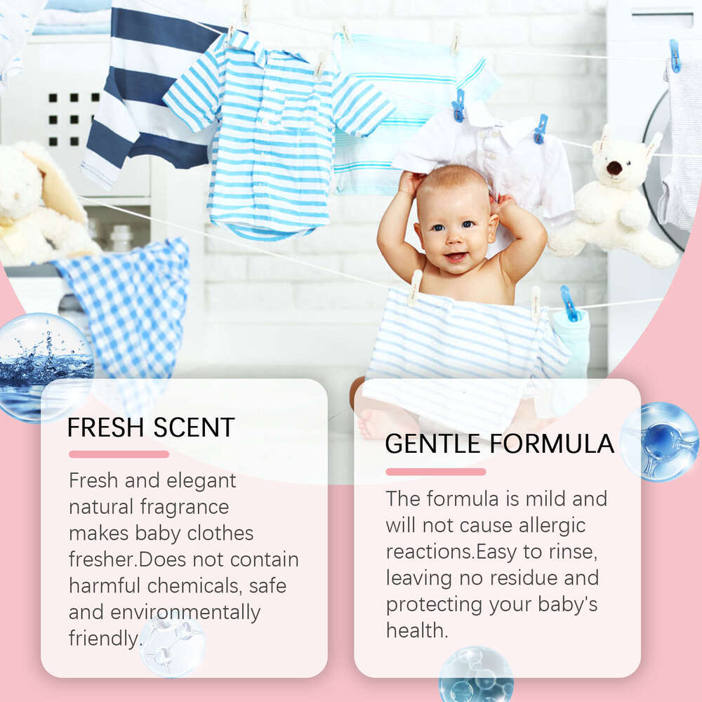 Wiieey Gentle Formula Deep Clean Baby Clothes Special Soft Stain Remover S260202