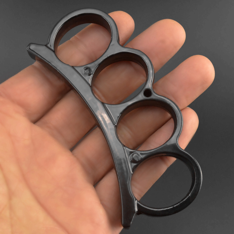 Brass Knuckles Finger Tiger Fist Buckle Four Finger Buckle Car Equipment Knuckle Ring Four Finger Ring