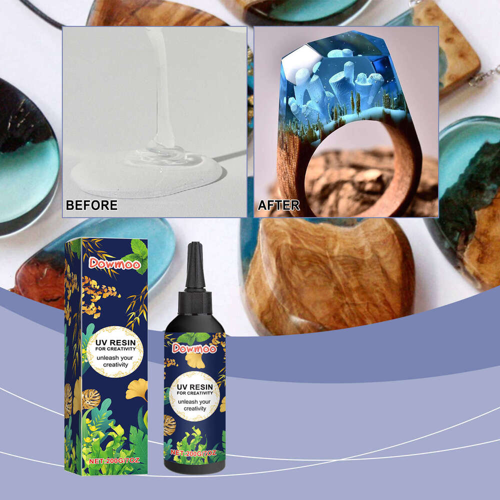 Dowmoo Epoxy Creative UV Nail Art Shadowless Glue Quick-Drying Resin S260202