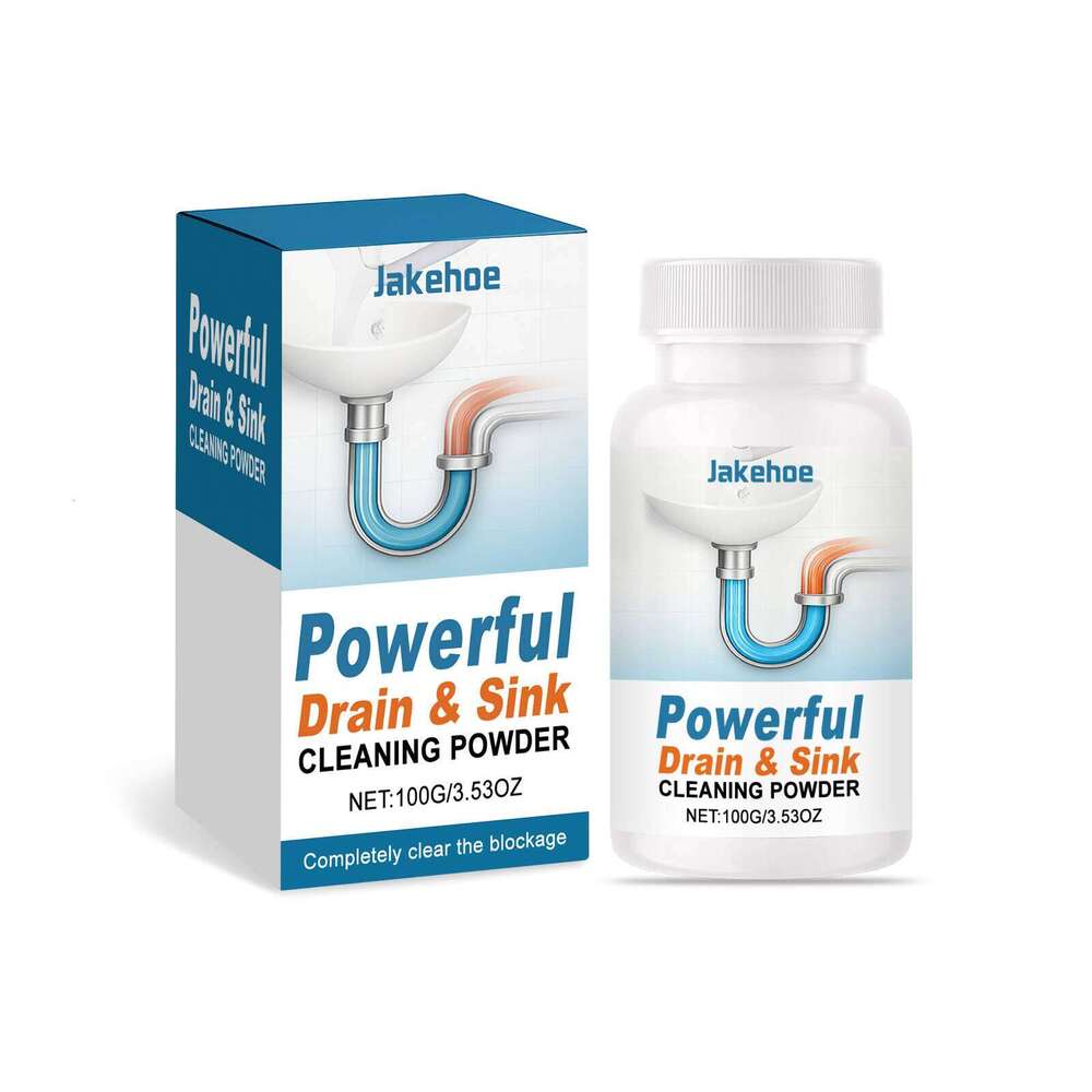 JAKEHOE Kitchen Bathroom Drain Cleaning Descaling Deodorizing Unclogging Powder S260202