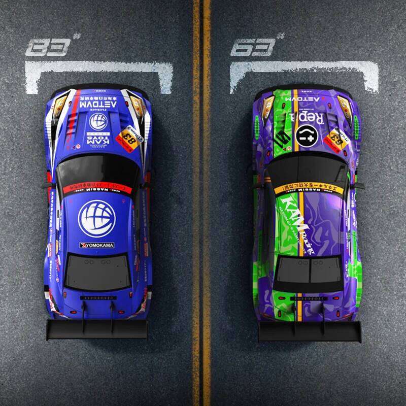 High-Speed Four-Wheel Drive Remote Control Drift Linkage Headlights 2.4G 1:16 PVC Shell Racing Children Toy Car Gift Y260131