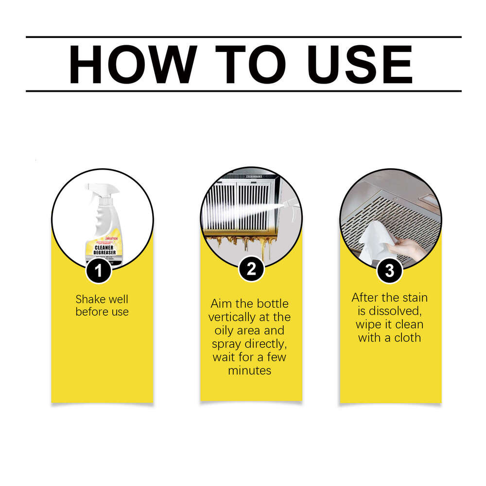 Jakehoe Degreasing Oil Cleaner Household Outdoor Multi-functional Stain Removal Gentle Cleaning S260202