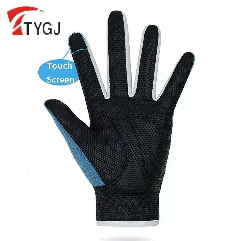 TTYGJ Winter 1 Pair Golf Women Warm Fleece Sports Golfs Gloves Soft Windproof Mittens Training Handcover Can Touch Screen XJ260202