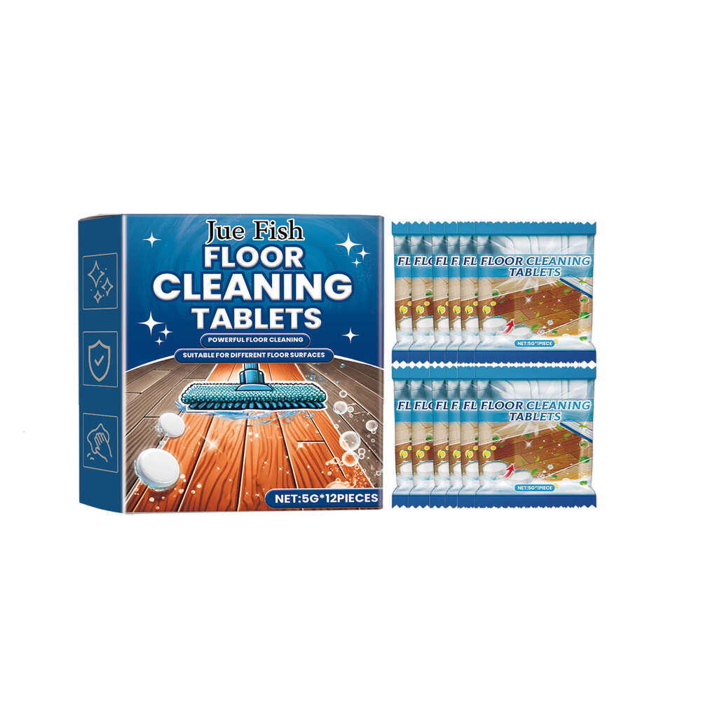 JUE FISH Floor Tile Stain Removal Descaling Polishing Cleaning Effervescent Tablets S260202