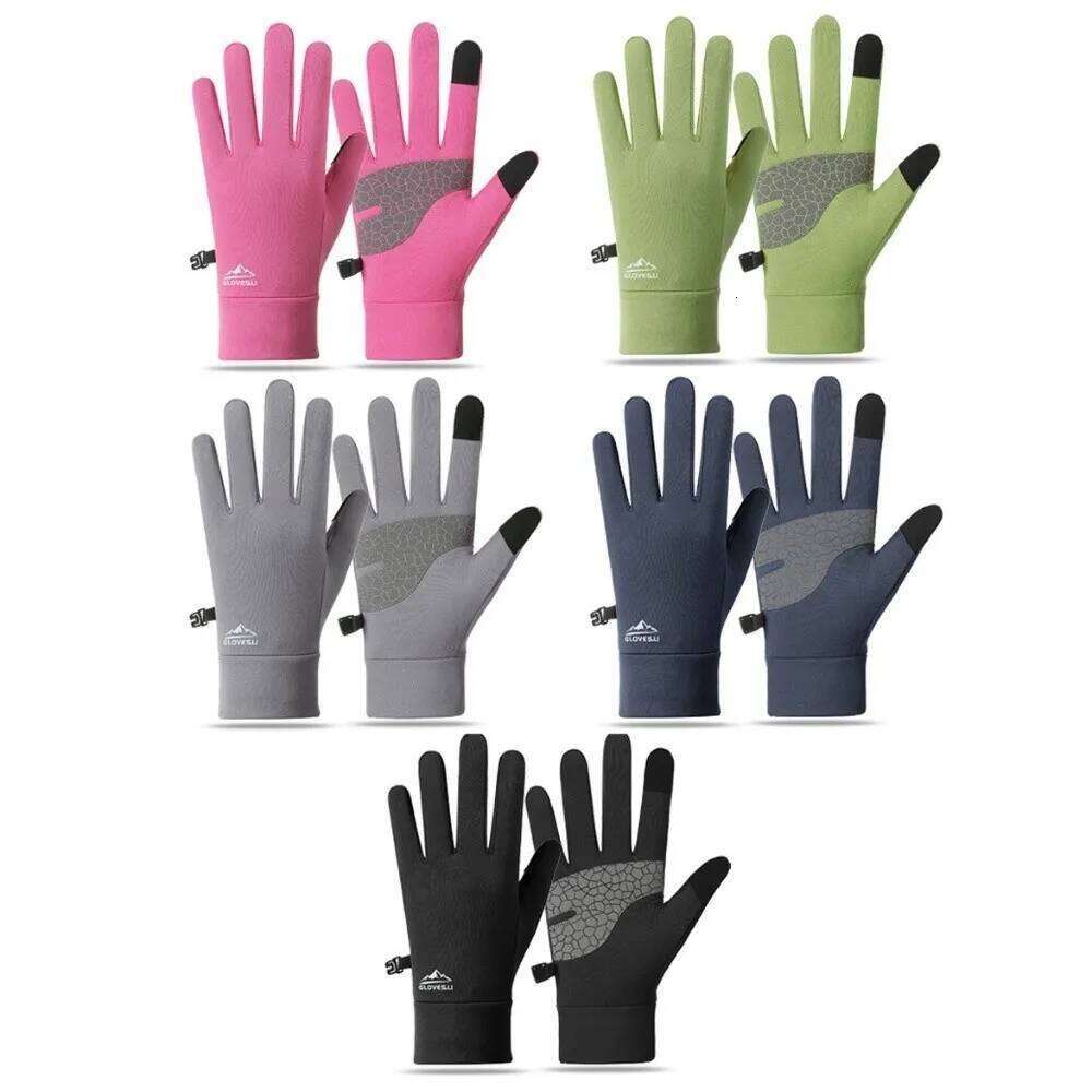 Thermal Fleece Winter Lock Buckle Non-slip Thick Cycling Touch Screen Warm Outdoor Gloves Sports XJ260202