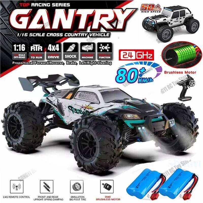 4WD Remote Control Car Off Road 4x4 RC High Speed Buggy Truck Super Brushless 50 or 80KM/H Fast Drift Racing Toy Kids Adults Y260131